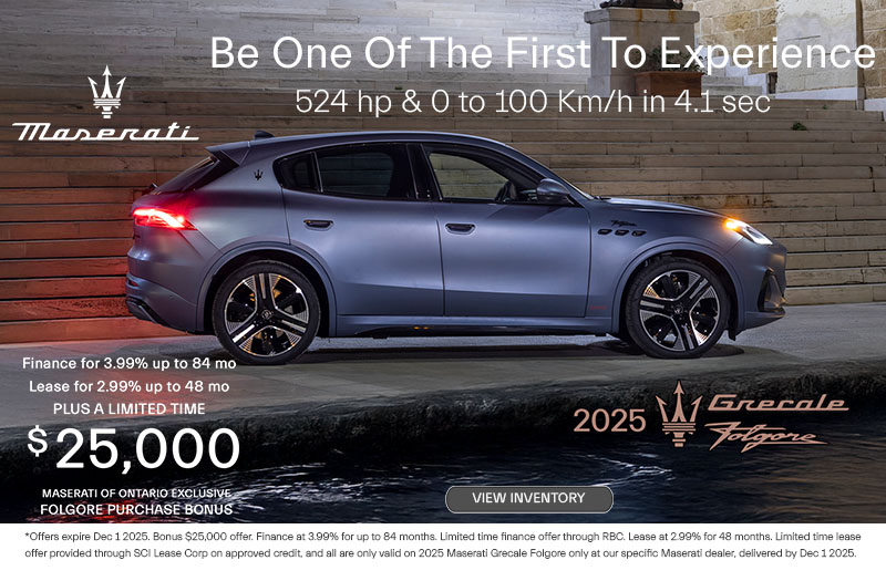 2025 Grecale Folgore Offer